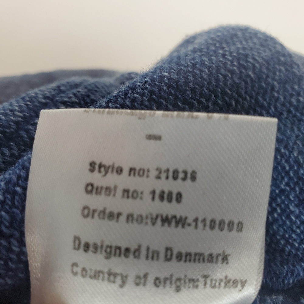 Blue Willi's Jean Jacket Denim Danish Denmark Scandinavian Spring Boho Nordic - Picture 15 of 16